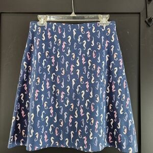 J.jill Seahorse Print Skirt With Pockets Size XS NWT $69